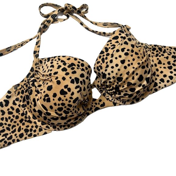 Victoria's Secret Other - 32DD Victoria Secret Leopard Push Up Bikini Top